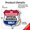 Signmission No Trespassing Shield Sign Official Busi, 18 inch X 18 inch, Vinyl Decal, 2PK SHI-D-2PACK-18-415 - alternate 4