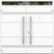 Vdomdoors Metal Double Doors Deux 1705 White Enamel Top Transom Entry Modern Painted (W72xH96+14) Right hand DEUX1705DEXD-BEM-W72xH96+14-RH-I - alternate 3