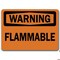 Signmission Safety Sign, 14 in Height, Plastic, Flammable WS-Flammable - alternate 3
