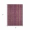 Homeroots 3' X 5' Pink Mauve And Blush Striped Washable Indoor Outdoor Area Rug 616376 - alternate 4