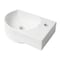 Alfi Brand ALFI brand ABC119 White 16" Small Wall Mounted Ceramic Sink with Faucet Hole ABC119 - alternate 3