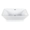 Kingston Brass 66-Inch Acrylic Oval Rectangular Double Ended Pedestal Tub with Drain, No Faucet Drillings VTSQ663124C420 - alternate 1