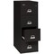 Fireking 12-15/16" W 4 Drawer Fire-Resistant Vertical File Cabinet, Black, Letter 4-1956-2BL - alternate 2