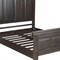Homeroots Espresso Carved Geometric Solid Wood Queen Bed Frame 554344 - alternate 4