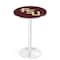 Holland Bar Stool Co 42" Chrome Florida State (Script) Pub Table, 36" dia. Top L214C4236FSU-FS - alternate 1