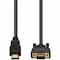 Add-On 6FT HDMI 1.3 MALE TO VGA MALE BLACK CABLE FOR RESOLUTION UP TO 1920X1200 HDMI2VGAMM6 - alternate 1