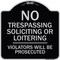 Signmission Black & Silver, 18 Inch x 18 Inch, Heavy Gauge Aluminum A-DES-BS-1818-9812 - alternate 1