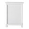 Homeroots 24" White Solid Wood Distressed One Drawer Nightstand 397622 - alternate 6