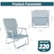 Simple Deluxe YSSOA Folding Beach Adults, Portable Beach Chair Low Back, Backpack Chair for Camping, Grey FNCHARCAMP08G - alternate 3