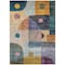 Homeroots 3' X 5' Green Purple And Blue Geometric Washable Indoor Outdoor Area Rug 604408 - alternate 6