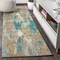 Jonathan Y Contemporary POP Modern Abstract Vintage Waterfall Blue/Brown/Orange 2 ft. x 8 ft. Runner Rug CTP106A-28 - alternate 1