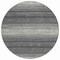 Homeroots 8' Gray And Charcoal Round Abstract Washable Indoor Outdoor Area Rug 599966 - alternate 3