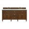 James Martin Vanities Lorelai 72''D Vanity, Mid-Century Walnut w/ Jasmine Pearl Silestone Top w/FreePower Wireless Charger 424-V72-WLT-FEJP - alternate 1