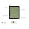Ghent Indoor/Outdoor Enclosed Vinyl Bulletin Board, Bronze Aluminum Frame, 3'H x 2'W, 1 Door, Ivory PB13624VX-185 - alternate 3