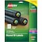 Avery Glossy Clear Round Labels, Sure F, PK500 6582 - alternate 1