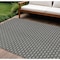 Homeroots 10' X 14' Black And Gray Floral Washable Indoor Outdoor Area Rug 610641 - alternate 1