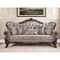 Homeroots 92" Champagne Imitation Silk Damask Sofa And Toss Pillows 491292 - alternate 4