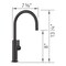 Blanco culina Beverage 1.5 GPM, Matte Black 527491 - alternate 3