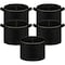 Ipower 7-Gallon Grow Bag Thickened Nonwoven Fabric Pots, Black w/ Green Stitch Sewing, 5PK GLGROWBAG7X5EGRN - alternate 1
