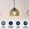 Jonathan Y Campana 8.25" 1-Light Bohemian Modern Woven Rope/Iron LED Pendant, Gray JYL6512D - alternate 7