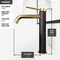 Vigo Lexington Single Handle Single-Hole Bathroom Vessel Faucet in Matte Gold and Carbon Fiber VG03028MGMB - alternate 4