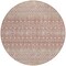 Homeroots 8' Blush Gold And Ivory Round Tribal Washable Indoor Outdoor Area Rug 582610 - alternate 5
