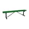 Leisure Craft 6' Standard Bench With No Back, Perforated Metal, Portable, Green B6XPP-PERF-GREEN - alternate 1