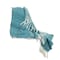 Homeroots 50" X 60" Teal And Blue Poly PET Woven Abstract Throw Blanket with Tassels 519089 - alternate 5