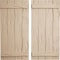 Ekena Millwork Rustic Four Board Joined Board-n-Batten Pecky Cypress Faux Wood Shutters, 22"W x 36"H SHUBJS22X36PCPR - alternate 1