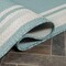 Jonathan Y James Modern Border Stripe Aqua/Beige 2 ft. x 8 ft. Indoor/Outdoor Runner Rug SMB201B-28 - alternate 5