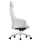 Leisuremod Celeste High-Back Office Chair in Upholstered Leather and Iron Frame with Swivel and Tilt, White COT20WL - alternate 3