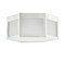Jonathan Y Minimo 13" Hexagon Metal/Frosted Glass LED Flush Mount, Chrome JYL7451A - alternate 6