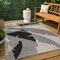 Jonathan Y Shelby Coastal Vintage Abstract Palm Leaf Gray/Cream 4 ft. x 6 ft. Indoor/Outdoor Area Rug TSN403C-4 - alternate 6