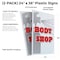 Signmission Body Shop, Plastic Signs Only 24 Inch x 36 Inch, Corrugated Plastic, 2PK CSB-2436-2PACK-Body Shop - alternate 2