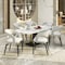 Leisuremod Entice Modern Leather Dining Chair with Iron Legs Open-Back Design in Grey, 2PK EC60GR-2 - alternate 5