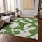 Homeroots 5' X 8' Green And Ivory Abstract Washable Indoor Outdoor Area Rug 614528 - alternate 6