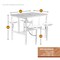 Regency Endure Standing Height Collaborative Table & Chair Set with 4 Pull-Out Stools, Walnut Top 9004-WLT-DVN - alternate 5
