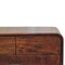Homeroots 22" Brown Solid Wood Two Drawer Nightstand 701734 - alternate 4