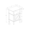 Monarch Specialties Accent Table, Side Table, End, Living Room, Small, Storage, Dark Bronze Laminate, Transitional I 3810 - alternate 2