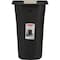 Rubbermaid 8 Gal. Black Rectangular Wastebasket with LinerLock 1835854 - alternate 2
