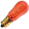 Ilc Replacement Incandescent Bulb, 6W, 130V, S6, E12 Candelabra, 2PK DAMAR 6S6TA TRANS-AMBER 130V - alternate 1
