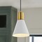 Jonathan Y Apollo 6" 1-Light Mid-Century Modern Iron LED Pendant, White/Brass Gold JYL6131B - alternate 4