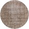 Homeroots 8' Brown Round Oriental Washable Indoor Outdoor Area Rug 607526 - alternate 5