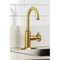 Kingston Brass Single-Handle Bar Faucet with Knurled Handle, Brushed Brass KSD8507RKX - alternate 3