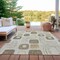 Homeroots 9' X 12' Beige Taupe And Tan Geometric Washable Indoor Outdoor Area Rug 616800 - alternate 5