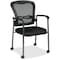 Office Star Chair, Stacking, Fabric/Metal, Fabric, Coal 84540-30 - alternate 1