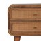 Homeroots 22" Beige Solid Wood Two Drawer Nightstand 651516 - alternate 10