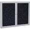 Ghent Rubber Enclosed Bulletin Board 36" x 48" PA23648TR-CF - alternate 1