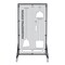 5S Supplies Housekeeping Shadow Board Broom Station V4, Gray / White Shadows, No Broom + Stand HSB-V4-GRAY/WHITE-BO-STAND - alternate 1