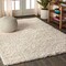 Jonathan Y Mercer Shag Plush Cream 4 ft. x 6 ft. Area Rug MCR106D-4 - alternate 4